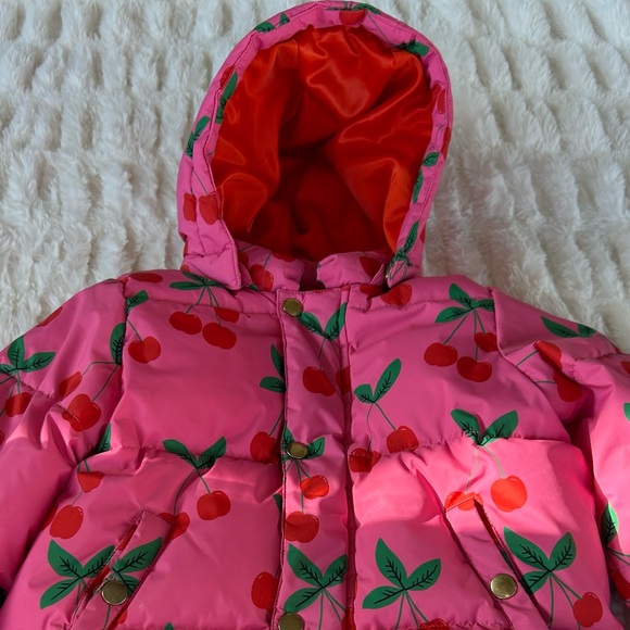 Mini Rodini Cherries AOP Puffer Jacket - Picture 4 of 14